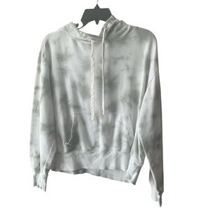 GAP Women's green Tie-Dye Hoodie